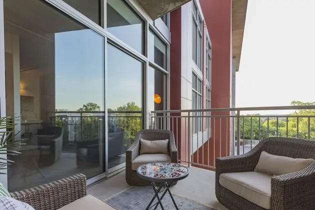 Industrial Chic Condo with Balcony