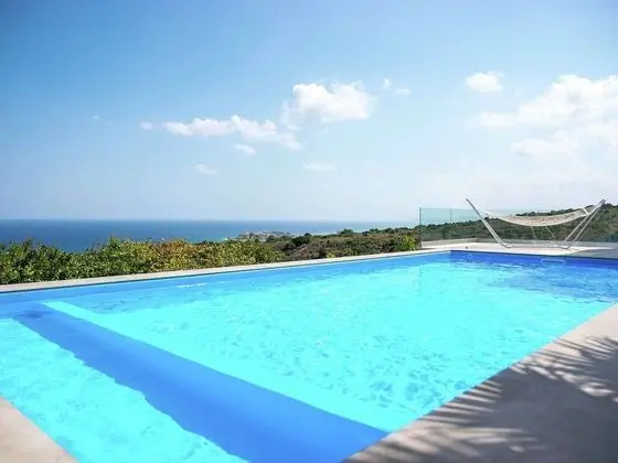 Infinity Pool Villa With Sea Views Near Rethymno City & Beach and Shaded BBQ - Havuz