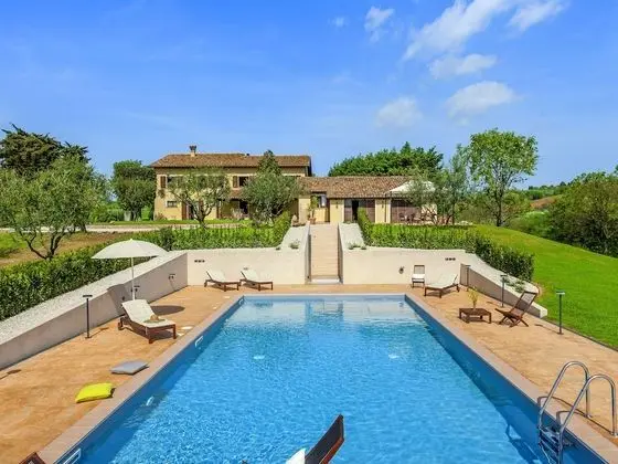 Inviting Holiday Home in San Costanzo With Swimming Pool