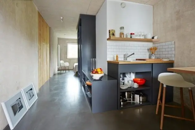 ipartment Concrete - Köln Mülheim - Mutfak