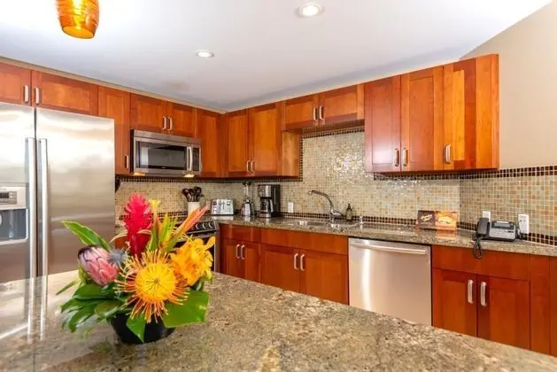 K B M Resorts- Hkh-423 Beautiful Studio, Ocean Views, Private Balcony, Easy Pool Access! - Mutfak