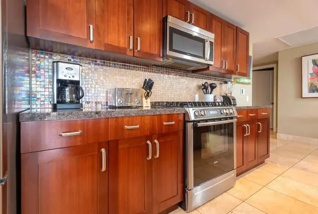K B M Resorts- Hkk-201 Oceanfront 2bd, 3Ba Private Corner Suite, Private Outdoor Bbq! - Mutfak