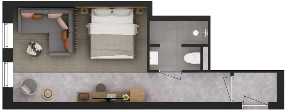 Hotelkamer in Thorn With 1 Bedrooms and 1 Bathrooms - Banyo Tipleri