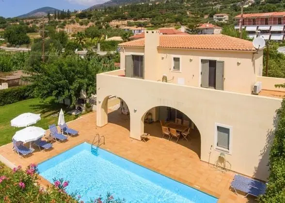Villa Katerina Large Private Pool Walk to Beach Sea Views A C Wifi Car Not Required - 1021 - Oda