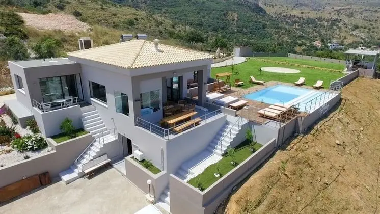 Villa Kedria with a panoramic ocean view - Dış Mekan