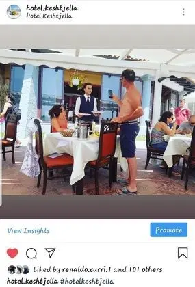 Hotel Keshtjella - Yerinde Yemek