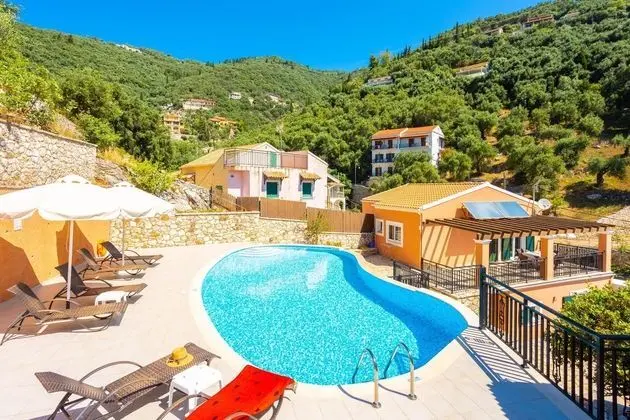 Villa Konstantinos Large Private Pool Walk to Beach Sea Views A C Wifi - 354 - Öne Çıkan Resim