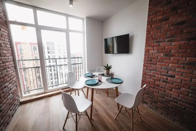 Kostjukowski Apartments Shevchenka 60 - Mutfak