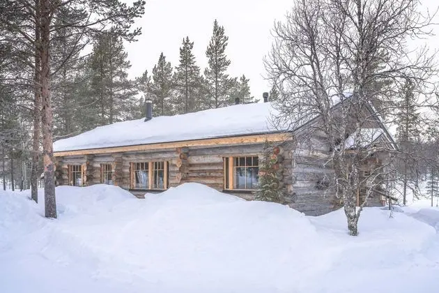 Kuukkeli Log Houses Villa Aurora (Pupula) - Dış Mekan