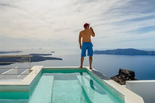 La Maltese Private House Imerovigli - Havuz