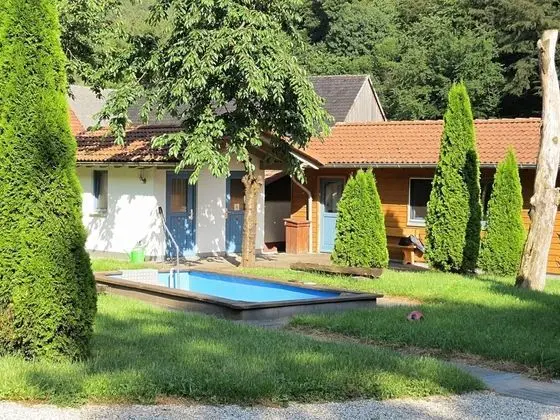 Large Holiday Home in Kellerwald-edersee National Park With Balcony and Terrace - Havuz