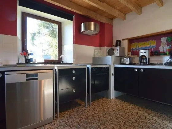 Large Holiday Home in Waimes With a Garden - Mutfak
