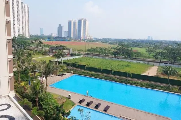 Lavish And Comfortable Studio At Sky House Bsd Apartment - Dış Mekan