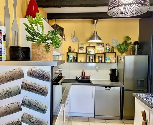 Le Cocon Bohème - Espace bien être avec Spa - Piscine chauffée - Mutfak