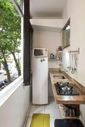 Lindo Apartamento a 50m da Praia - Mutfak