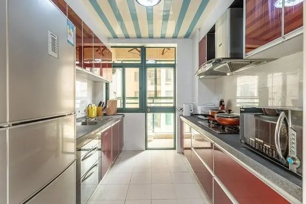 Locals Boutique Apartment Huafa Plaza 39 - Mutfak