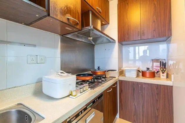 Locals Boutique Apartment Huafa Plaza 9 - Mutfak