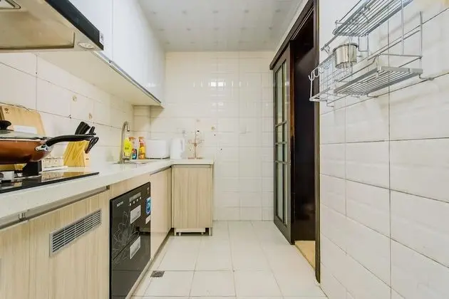 Locals Boutique Apartment Jiuzhou Port.3 - Mutfak