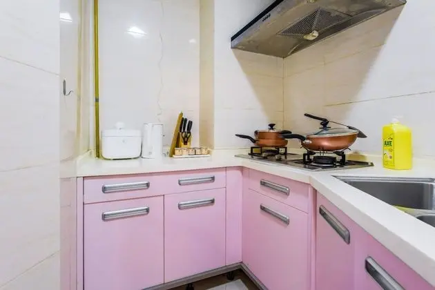 Locals Boutique Apartment Jiuzhou Port.6 - Mutfak