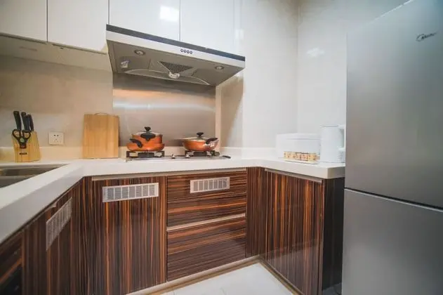 Locals Boutique Apartment Qianshan No.8 - Mutfak