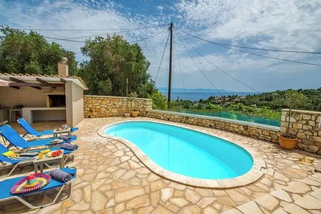 Loggos Seaview Cottage with Pool by Konnect - Havuz