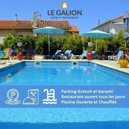 Logis Hotel et Restaurant Le Galion Canet Plage - Havuz