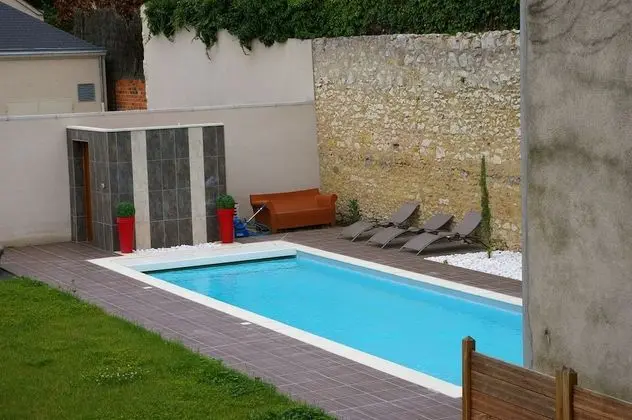 Logis Hotel Le Cheval Noir - Havuz