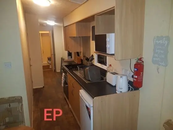 Lovely 3-bed Caravan in Towyn - Mutfak