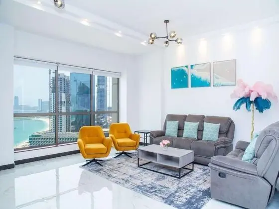 Lovely 3BR Unit w Beach View JBR - Öne Çıkan Resim