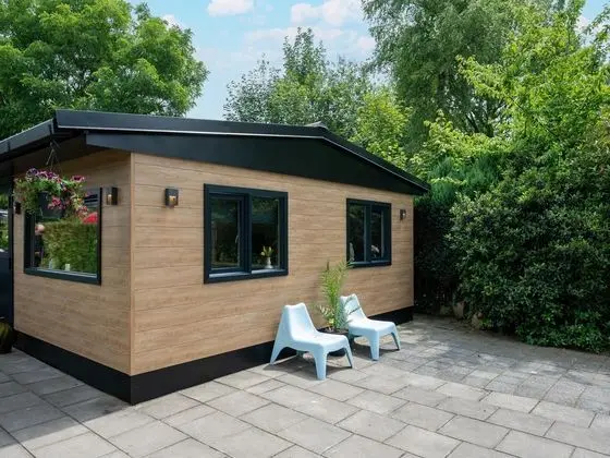 Lovely Wooden Chalet With Garden in Reutum, Twente - Dış Mekan