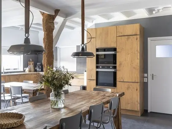 Lush Farmhouse in Groet Close to the sea and Forest - Mutfak