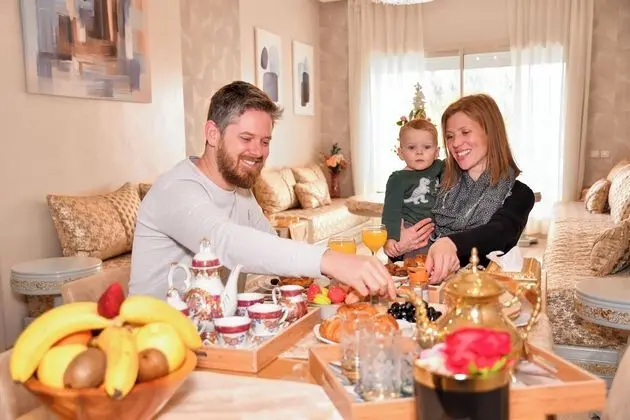 Luxurious Apartment Nouacer Near the Airport Witth Garden View - Öne Çıkan Resim