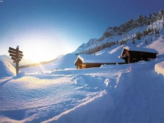 Luxurious Chalet in Muhlbach With Sauna - Dış Mekan