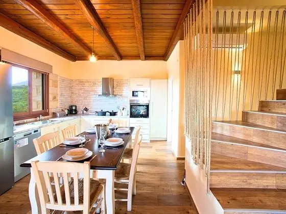 Luxurious Villa With Swimming Pool in Kavallos Greece - Mutfak