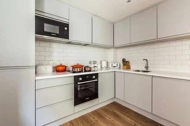Luxury 1 Bed Castle View Apartment - Mutfak