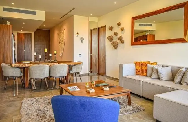 Luxury 2 Bedroom Condo 10 min From Tulum Ruins The Beach Free Shuttle Yoga Corner Spa Gym