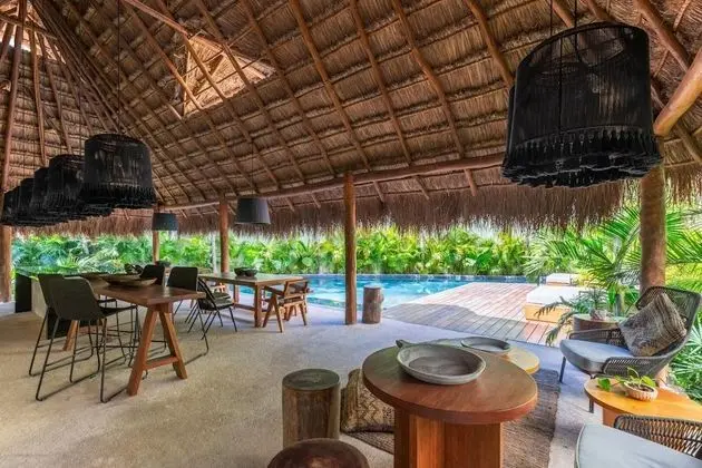 Luxury 2BR Apartment Aldea Zama Private Rooftop Plunge Pool 24 7 Security in a Gated Community