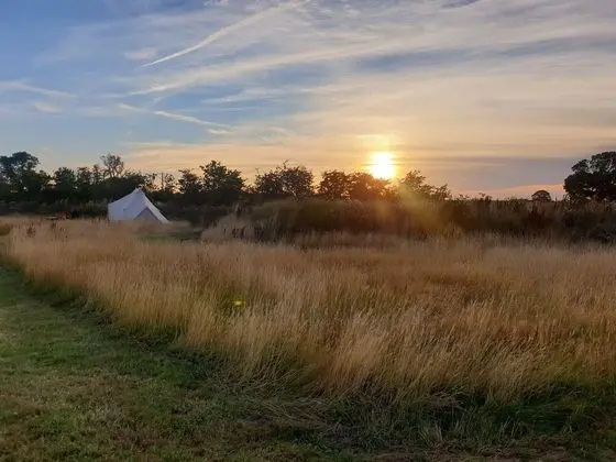 Luxury 5m Bell Tent With log Burner Near Whitby