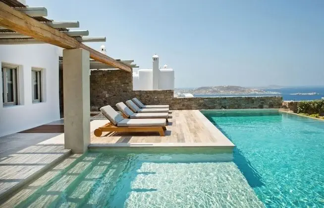 Luxury Key Mykonos 5 Bed Villa White Satin Agia Sofia