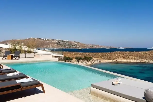 Luxury Key Mykonos 6 Bed Villa On The Rocks Aleomandra