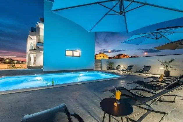 Luxury Villa Nika in Zadar 12 Persons Private Pool Jacuzzi gym Playground