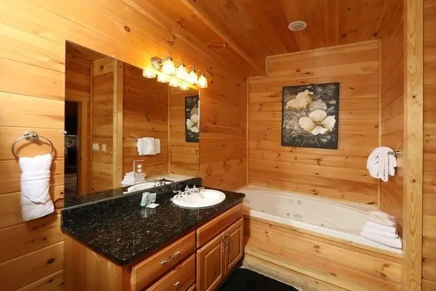 Majestic Mountain Pool Lodge - Seven Bedroom Cabin - Banyo Tipleri