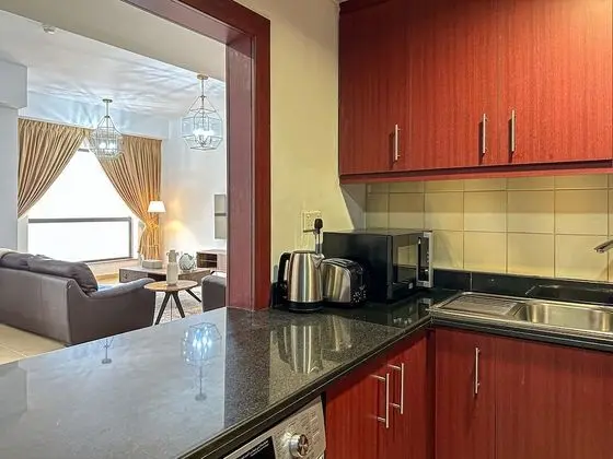 Marco Polo - Astonishing Full Sea View Deluxe Apartment in JBR - Mutfak