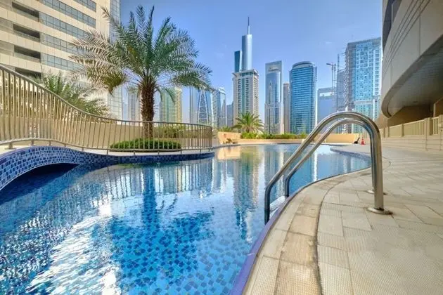 Marco Polo - Cozy Apt Close to Metro, Beach Dubai Marina Mall - Havuz