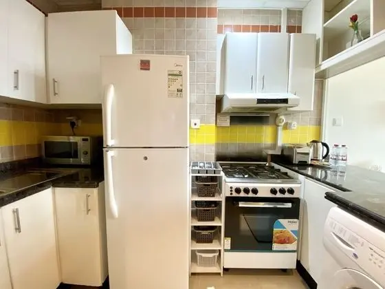 Marco Polo - Cozy Apt Close to Metro, Beach Dubai Marina Mall - Mutfak