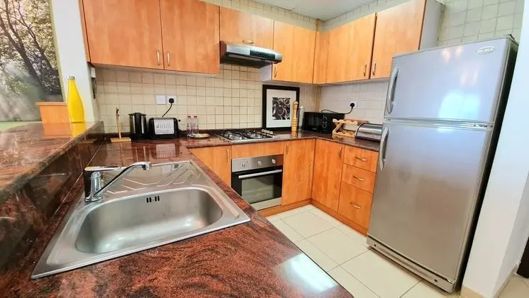 Marco Polo - Splendid 1BR Apt with Marina View & Close to Metro - Mutfak