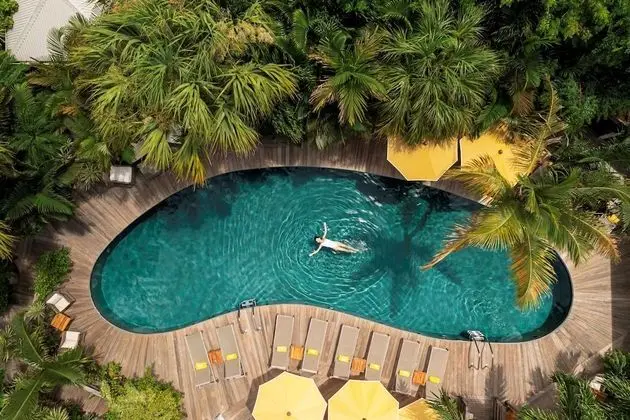 Hotel Villa Marie Saint Barth, Maisons et Hotels Sibuet - Havuz