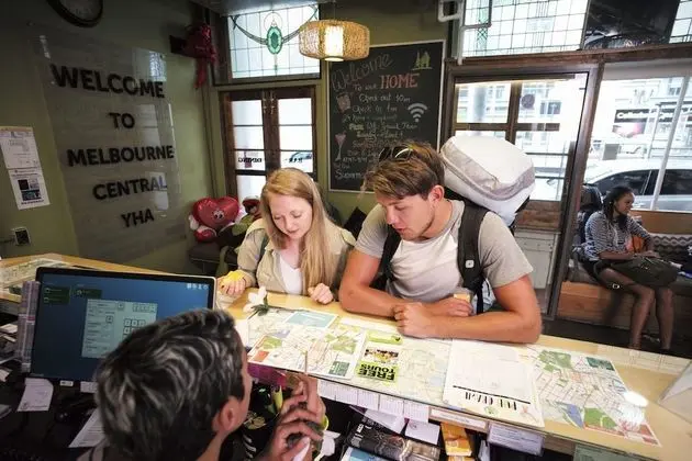 Melbourne Central YHA - Hostel - Lobi