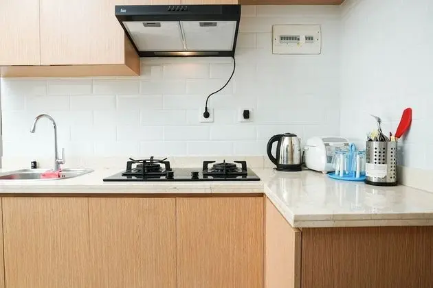 Minimalist And Comfy 2Br Signature Park Grande Apartment - Mutfak