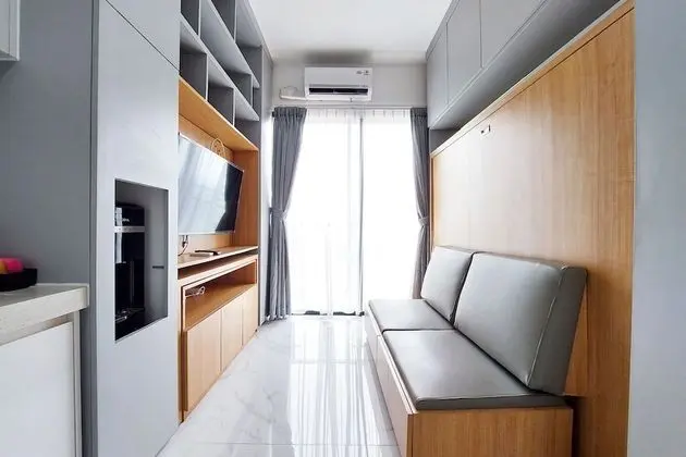 Minimalist And Cozy Studio At Sky House Bsd Apartment - Öne Çıkan Resim